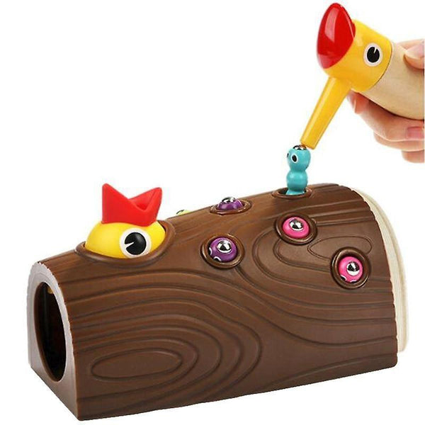 Woodpecker Feeding Game Magnetic Capture Hand Eye Coordination And Fine Motor Skills|MagneticWS11139