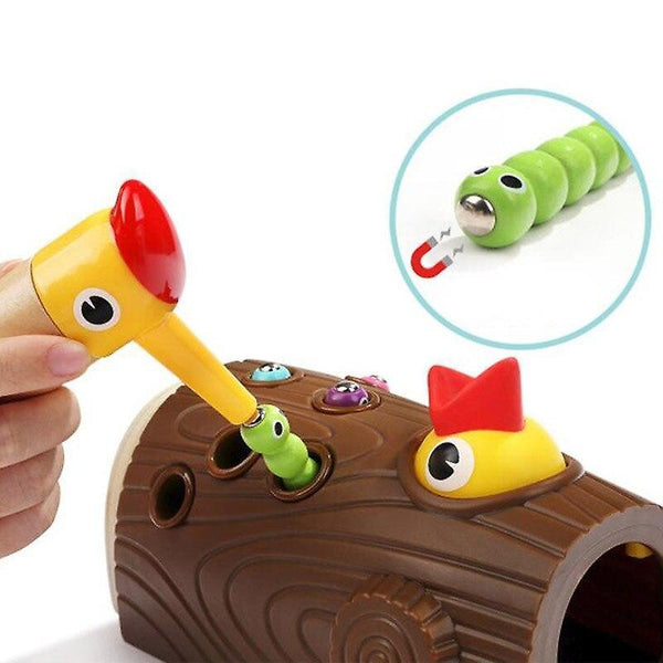 Woodpecker Feeding Game Magnetic Capture Hand Eye Coordination And Fine Motor Skills|MagneticWS11139