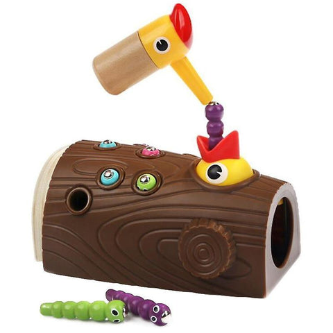 Woodpecker Feeding Game Magnetic Capture Hand Eye Coordination And Fine Motor Skills|MagneticWS11139