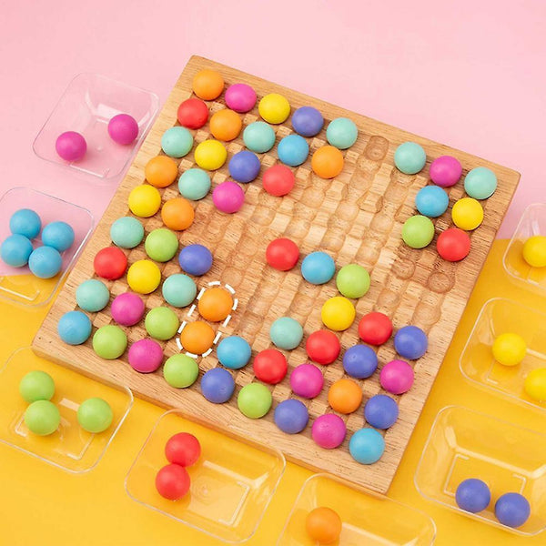 Puzzle Toys Aesthetic Rainbow Color Matching Game Children Brain Training Fun Puzzle Board GameWS11237