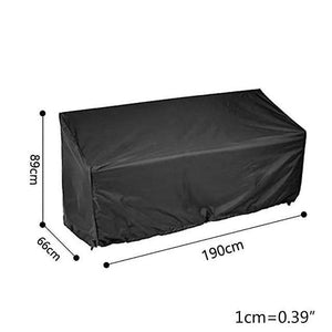 210D Garden Bench Cover Waterproof Anti UV Heavy Duty Bench Protective Chair Cover(190x66x89cm)WS11438