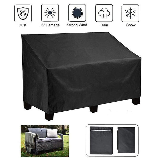 210D Garden Bench Cover Waterproof Anti UV Heavy Duty Bench Protective Chair Cover(190x66x89cm)WS11438