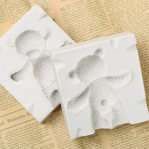 Bear Shape Silicone Mold Ice Cube Maker Fondant Cake Decorating ToolChocolate Mould(9.7*9.1cm)WS11730