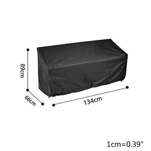 For 210D Garden Bench Cover Waterproof Anti UV Heavy Duty Bench Protective Chair Cover(134x66x89cm) WS11963