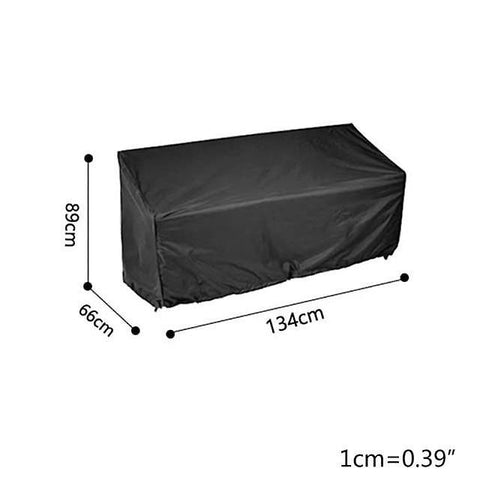 For 210D Garden Bench Cover Waterproof Anti UV Heavy Duty Bench Protective Chair Cover(134x66x89cm) WS11963