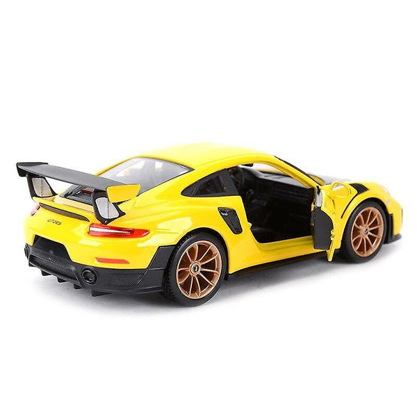 1:24 Porsche 911 GT2 RS Sports Car Static Die Cast Vehicles Collectible Model Car ToysWS12019