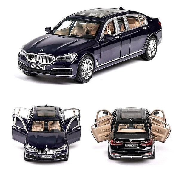 1:24 BMW 760LI Car Model Alloy Car Die Cast Toy Car Model Pull Back Children's Toy CollectiblesWS12162