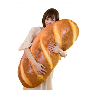 40cm 3D simulation bread shape pillow soft waist cushion artificial food plush stuffing giftWS12214