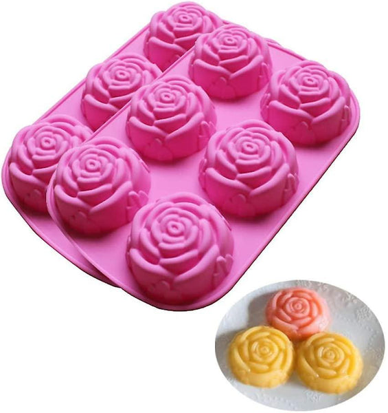 1prece Silicon Rose Candles Soap MoldsWS12249