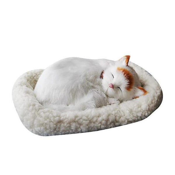 33cm Breathing cat simulation cat model ornaments plush cat model without plush breathing catWS12312