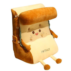 Cute toast bread adds triangle pillow plush toy stuffed soft food cushion toy (40*30*45cm)WS13616