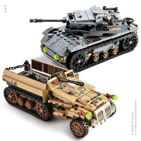 1061PCS Tank Building Blocks Toys Mini figures Vehicle Aircraft Military Compatible BricksWS13967