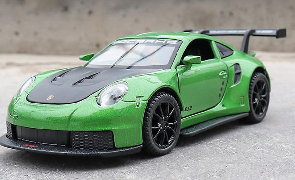 1:32 Porsche 911 RSR Sports Car Alloy Car Model Die Casts Toy Vehicles Metal Toy Car Model(Green)WS14536