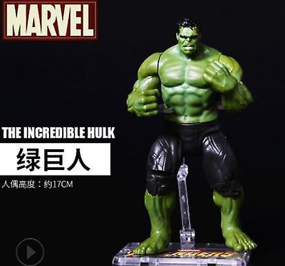 17cm Disney Marvel Toys Avengers Thanos Hulk Action Figure Dolls With Gift box|Action Figures(Green)WS14588