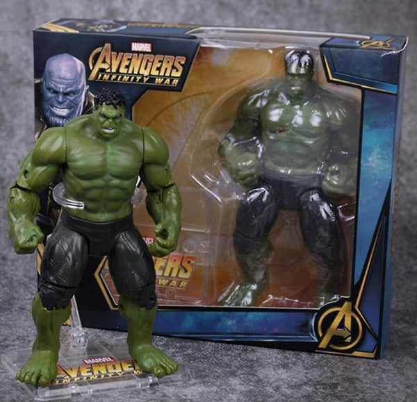 17cm Disney Marvel Toys Avengers Thanos Hulk Action Figure Dolls With Gift box|Action Figures(Green)WS14588