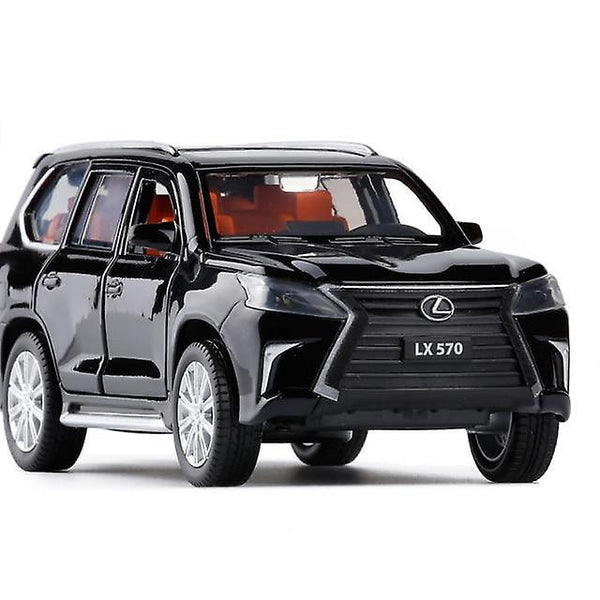 lexus LX570 die cast alloy car model collectibles Boy birthday present children's toy car(Black)WS15239