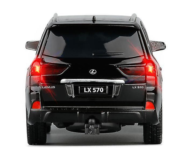 lexus LX570 die cast alloy car model collectibles Boy birthday present children's toy car(Black)WS15239