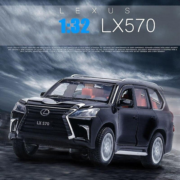 lexus LX570 die cast alloy car model collectibles Boy birthday present children's toy car(Black)WS15239