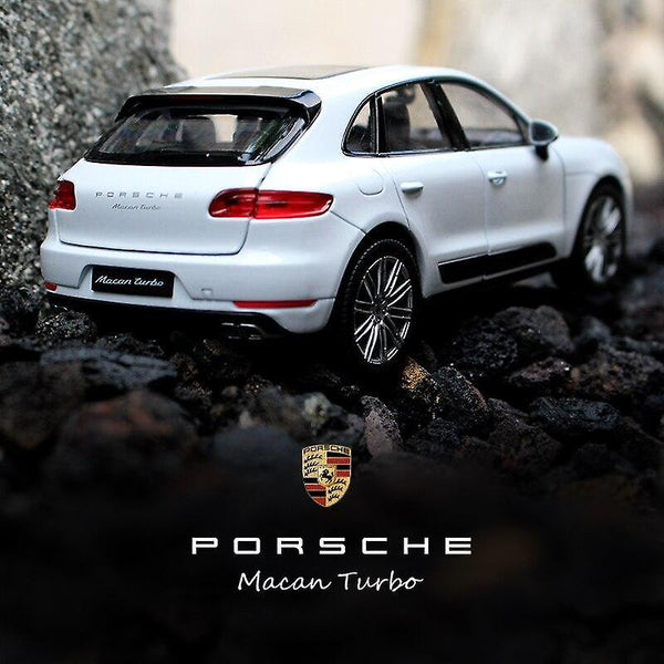 Kids Car Toy for 1:24 Porsche Macan metal Alloy Car Model Simulation Car Decoration Collection Die White