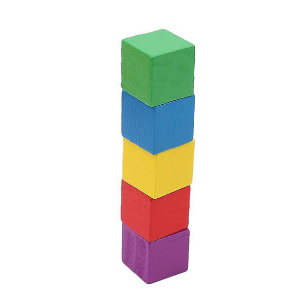 100 pcs/set Wooden Cubic Brick Game 2.5cm Cubes DIY Color Blocks Set Toys Wooden Kids Gift|BlocksWS15412