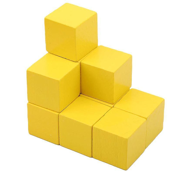 100 pcs/set Wooden Cubic Brick Game 2.5cm Cubes DIY Color Blocks Set Toys Wooden Kids Gift|BlocksWS15412