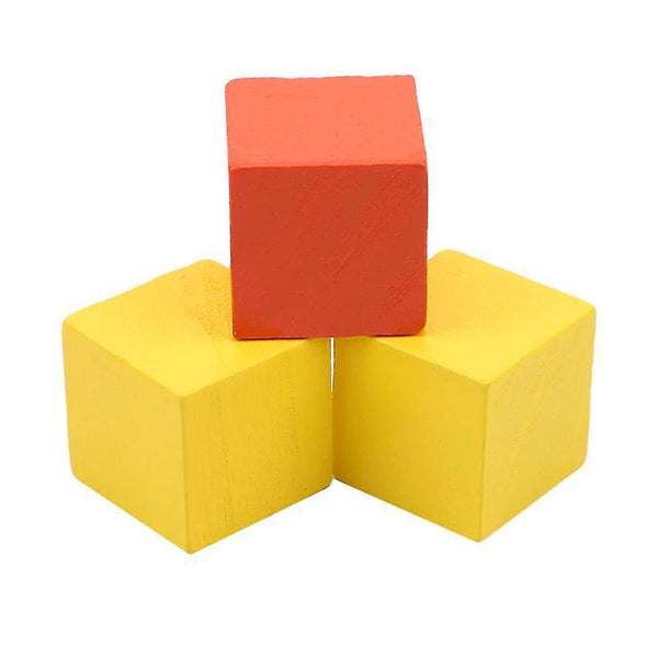 100 pcs/set Wooden Cubic Brick Game 2.5cm Cubes DIY Color Blocks Set Toys Wooden Kids Gift|BlocksWS15412