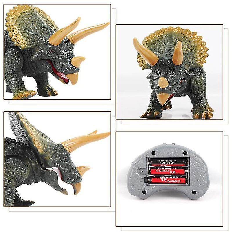 For Simulation Animal Toys Design Walking Remote Control Dinosaur Triceratops Toy|RC Animals WS15716