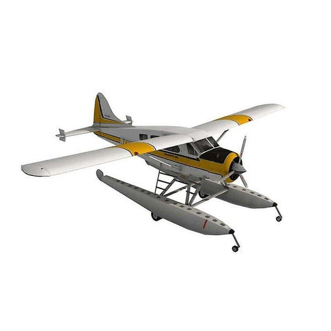 For DIY 1:32 45cm DHC 2 Beaver Seaplane Assemble Hand Work 3D Puzzle Game Kids Toy|aircraft Paper Model WS16201