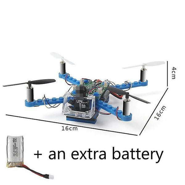 RC Helicopter DIY Building Blocks Drone 2.4G 4CH Mini 3D Bricks Quadcopter Assembling|RC HelicoptersWS16348