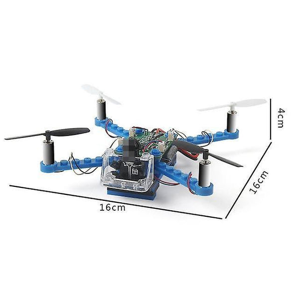 RC Helicopter DIY Building Blocks Drone 2.4G 4CH Mini 3D Bricks Quadcopter Assembling|RC HelicoptersWS16348