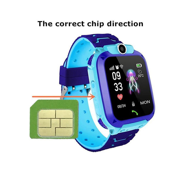 Casual Smart Watch SOS Phone Watch Smart watch For Kids With Sim Card Photo Waterproof IP67 Kids Gift blue