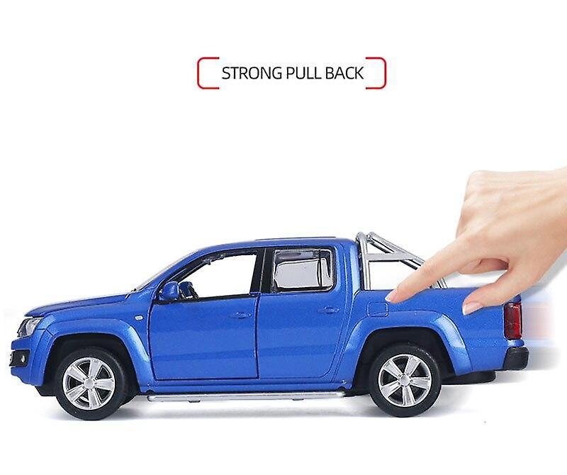 1/30 Alloy Die Cast Amarok Pickup Model Toy Car Simulation Pull Back Vehicle For Children(Blue)WS16651