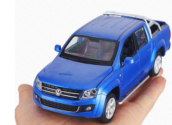 1/30 Alloy Die Cast Amarok Pickup Model Toy Car Simulation Pull Back Vehicle For Children(Blue)WS16651