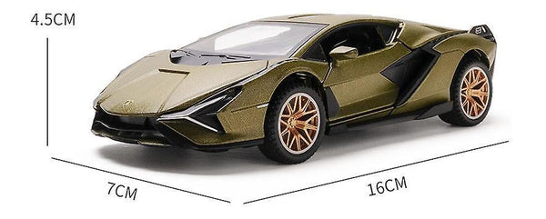 1:32 Alloy Lamborghini Metal Die casting Limited Edition Racing Car Model(Lime green)WS16795