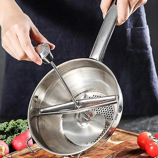 Potato Ricers Kitchen Tools Stainless Steel Puree Vegetable Fruit Press Maker Garlic MashersWS17004