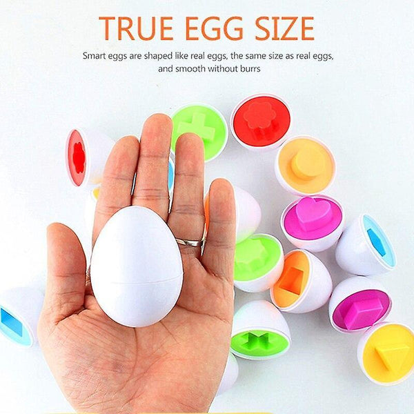 For Toys Montessori Toys Egg 3D Puzzle Game Learning Education Toys Smart Math Games Eggs Sorter WS17149