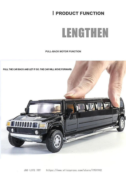 1:32 alloy hummer limousine metal car model(Black)WS17217