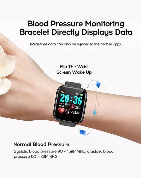 Casual Wrist Watch Women Heart Rate Monitor Smart watch White