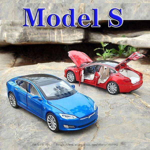 Kids Car Toy for 1:32 Tesla Model metal Alloy Car Model Diecasts Red