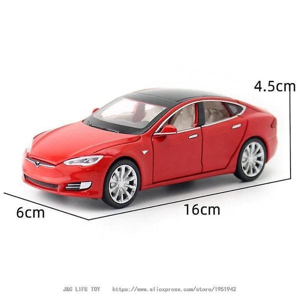 Kids Car Toy for 1:32 Tesla Model metal Alloy Car Model Diecasts Red