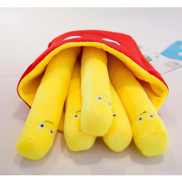 For 50cmFrench fries Pillow Simulation Food Fries Pillow Pizza Plush Toys Kids Dolls Birthday Gift WS17340