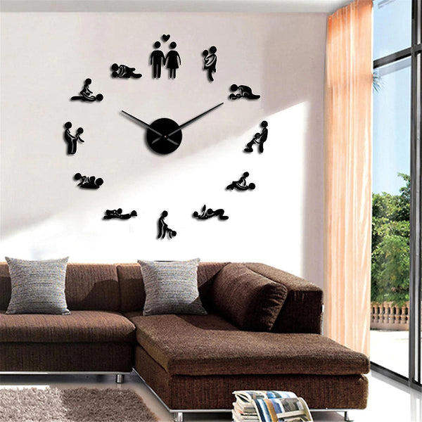 For Sex Love Position Mute Wall Clock WS17372