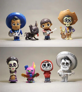 6~9cm Disney Coco Movie 8pcs/set Action Anime Mini Decoration PVC Collection Figurine Toy model forWS17414