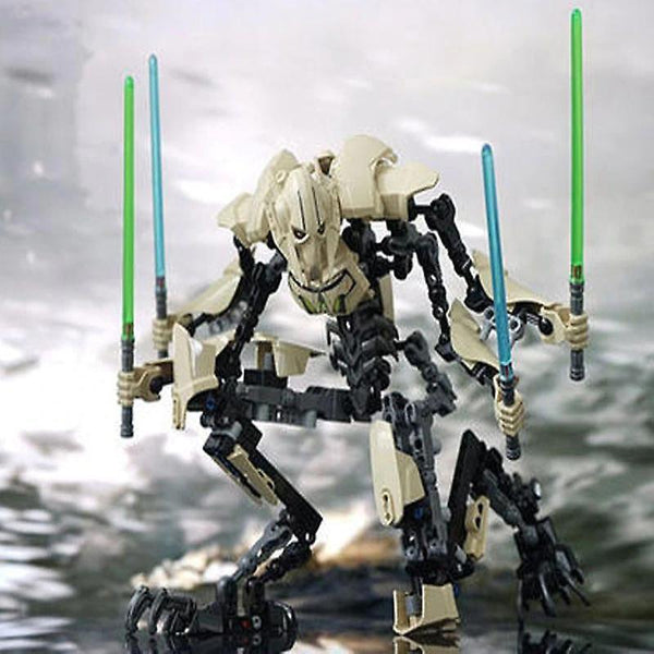 The Imperial Battle Droid General Grievous With Lightsabers Model Buildable Action Figures Toys|legoWS17523