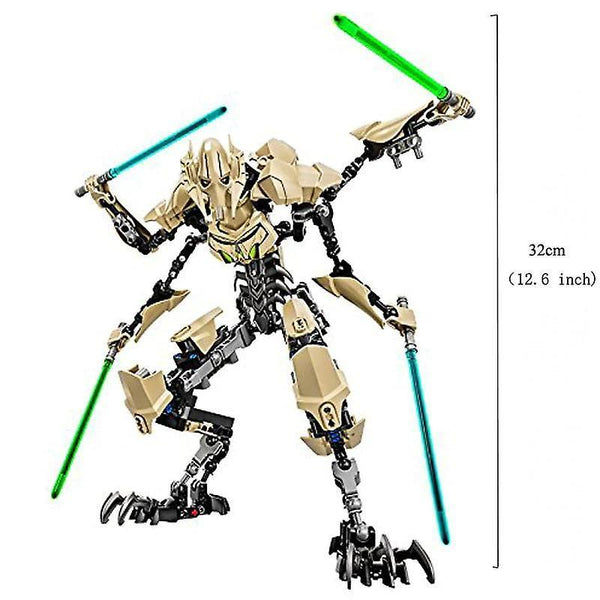 The Imperial Battle Droid General Grievous With Lightsabers Model Buildable Action Figures Toys|legoWS17523