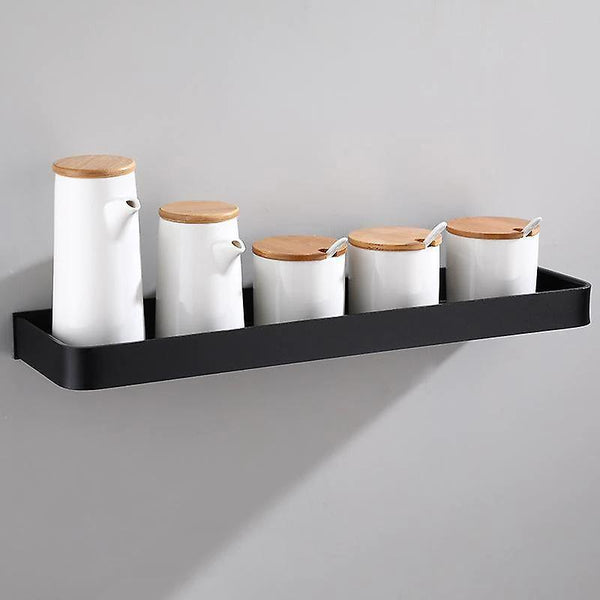 For Bathroom Shelf Bath Shower Shelf Aluminum Black Bathroom Corner shelf Wall Mounted WS17568