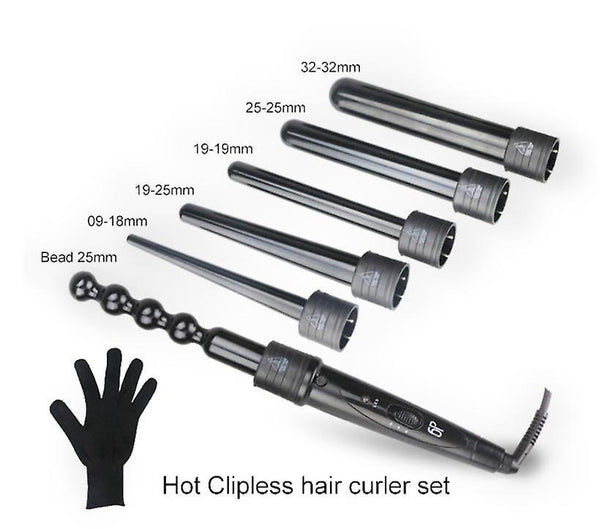 6 In 1 Curling Iron Hair Crimper Professional Hair Curler Wand For Hair Styling Tools|Curling IronsWS17773