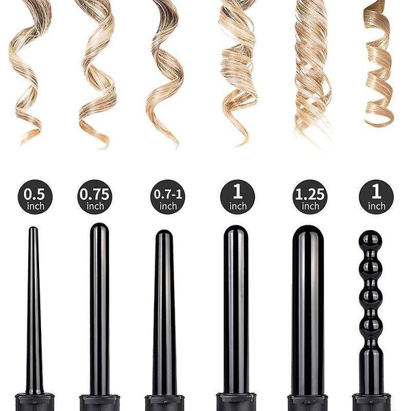 6 In 1 Curling Iron Hair Crimper Professional Hair Curler Wand For Hair Styling Tools|Curling IronsWS17773