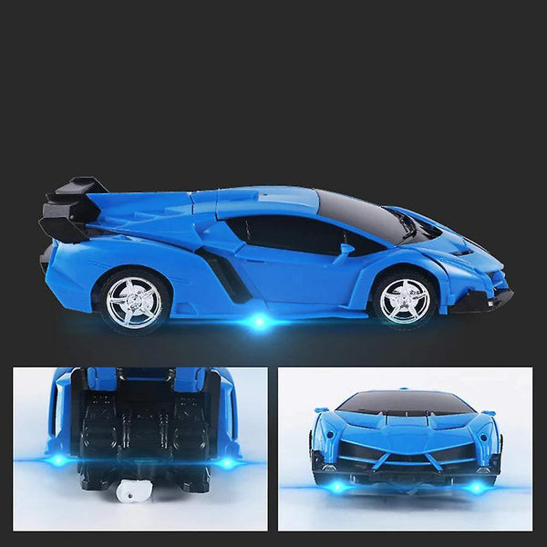 Deformation 360 Degree Robot 2.4 GHz Remote Deformation Car Robot Children Car Toy|RC Robot(Blue)WS17983