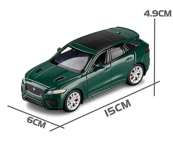 Kids Car Toy for 1:32 Jaguar F PACE SUV metal Alloy Car Green